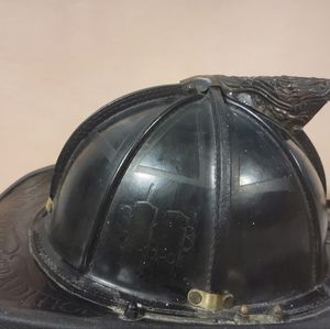 Black Helmet 9/11 tribute leather helmet